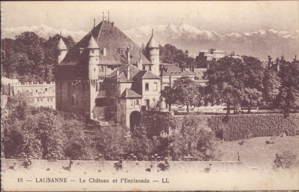 Lausanne, Le Chateau et l`Esplanda